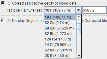 PXMOD Blood Decay Correction