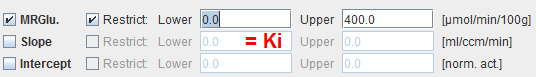 PXMOD MRGlu (Patlak) Model Parameter