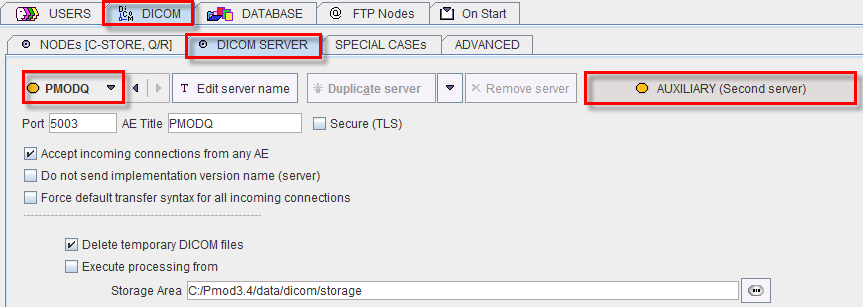 DICOM Query Loader Configuration